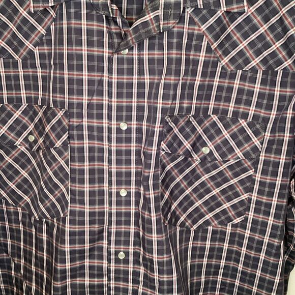 Mens Wrangler Pearl Snap short sleeved‎ shirt - Picture 2 of 4